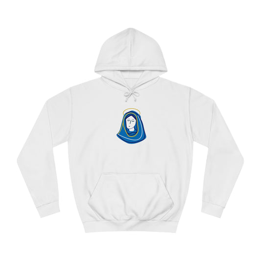 Hail Mary w/prayer Unisex College Hoodie