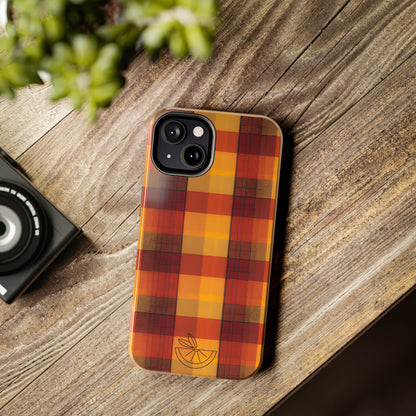 Vintage Fall Plaid HLC Tough Phone Cases