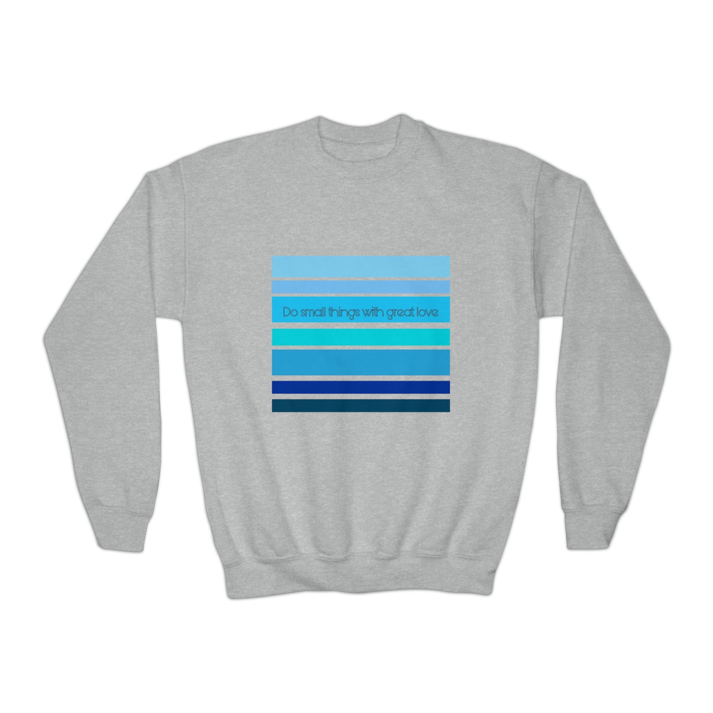 HLC Blue Stripes Youth Crewneck Sweatshirt