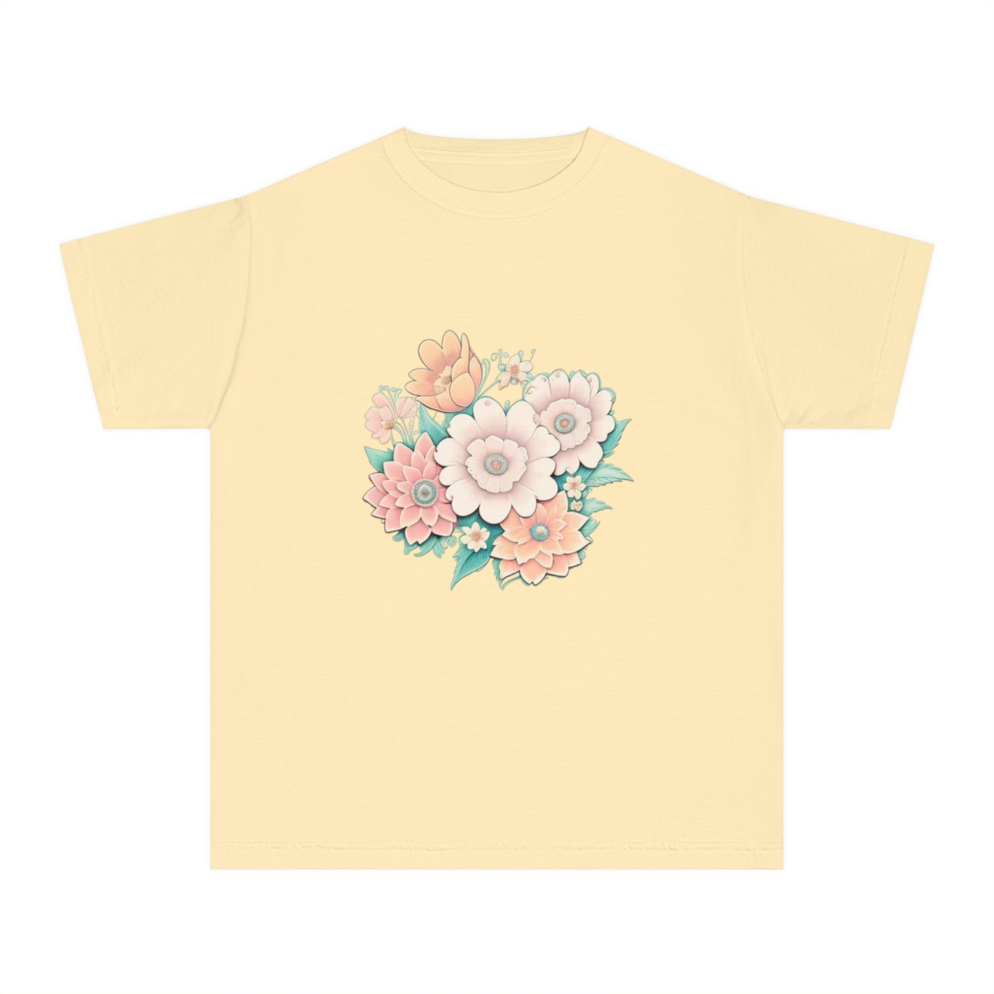 Hail Mary Prayer/Flowers Youth Midweight Tee