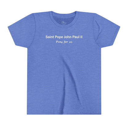 Saint Pope John Paul II Youth Short Sleeve Tee