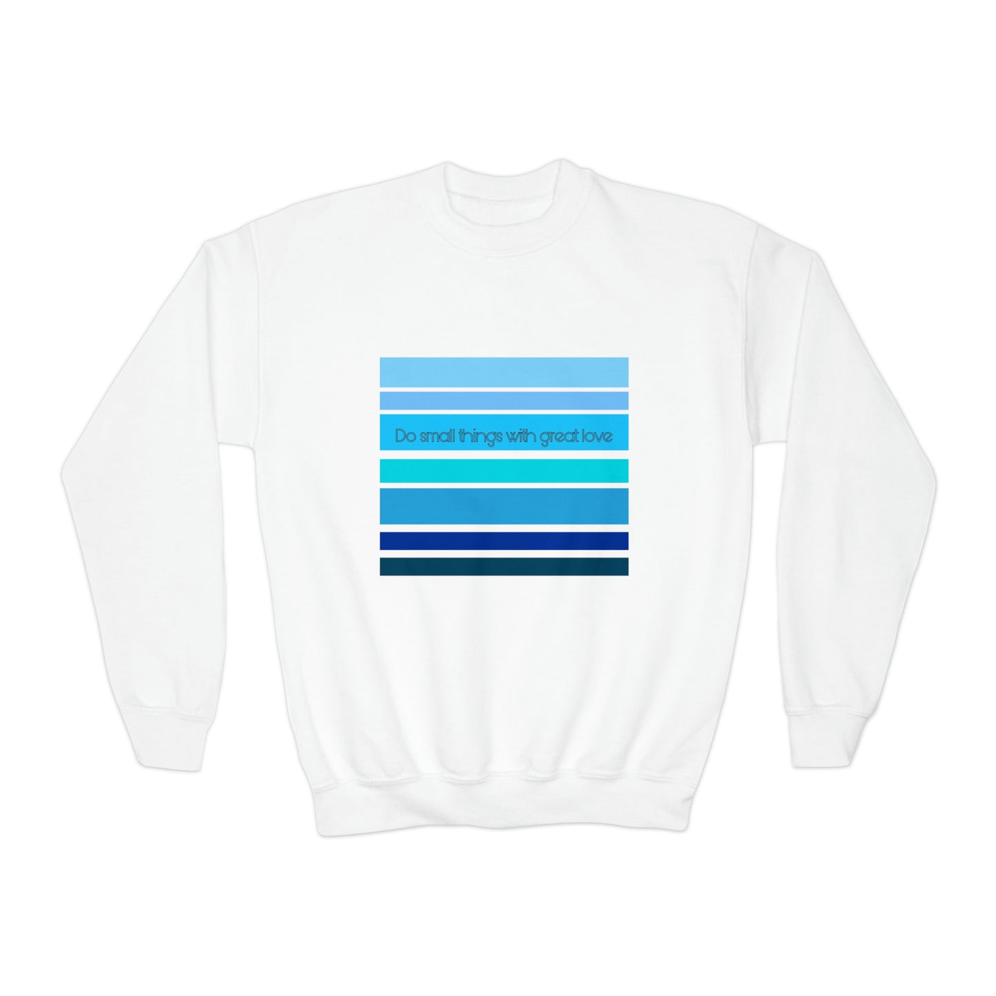 HLC Blue Stripes Youth Crewneck Sweatshirt