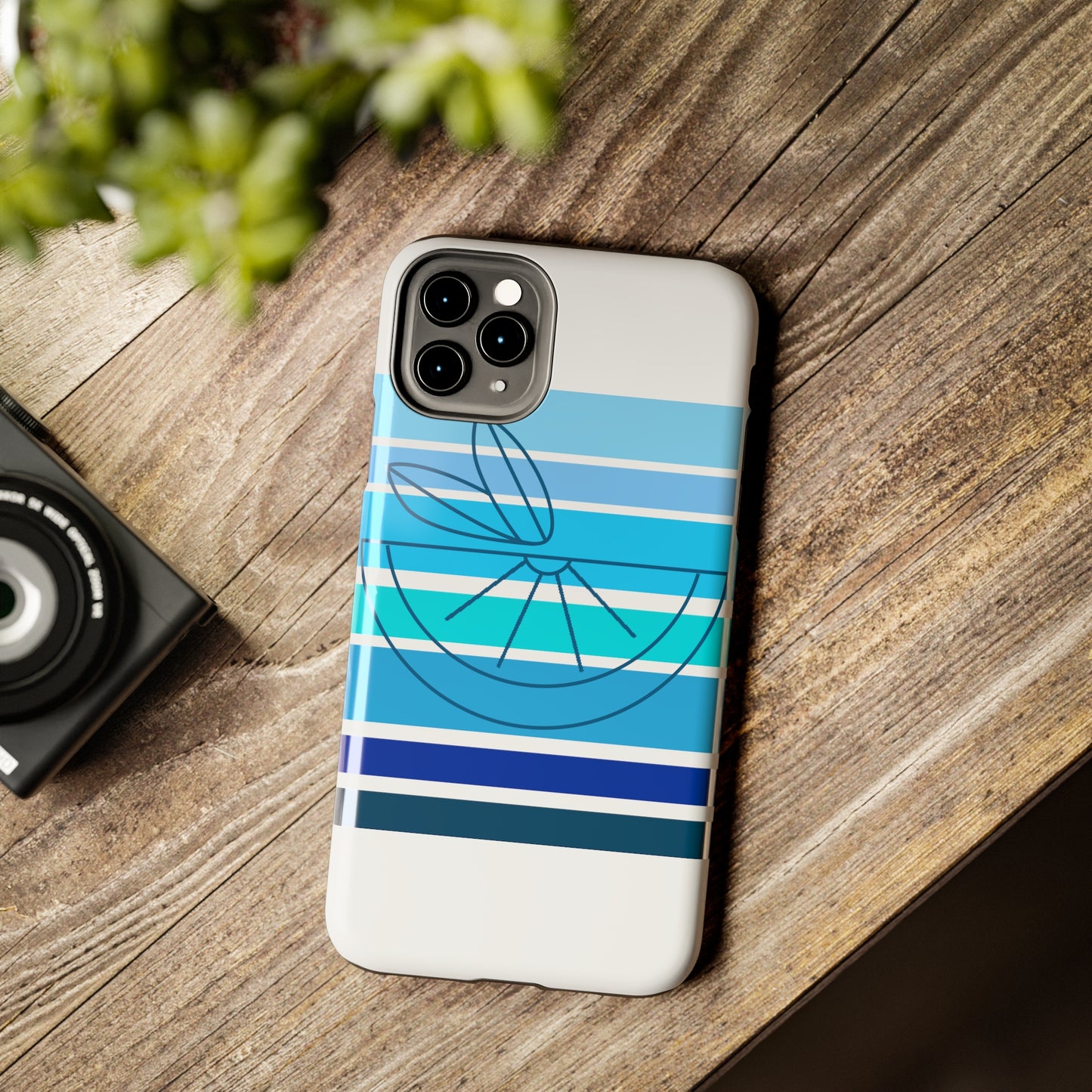 HLC Blue Stripes Tough Phone Cases