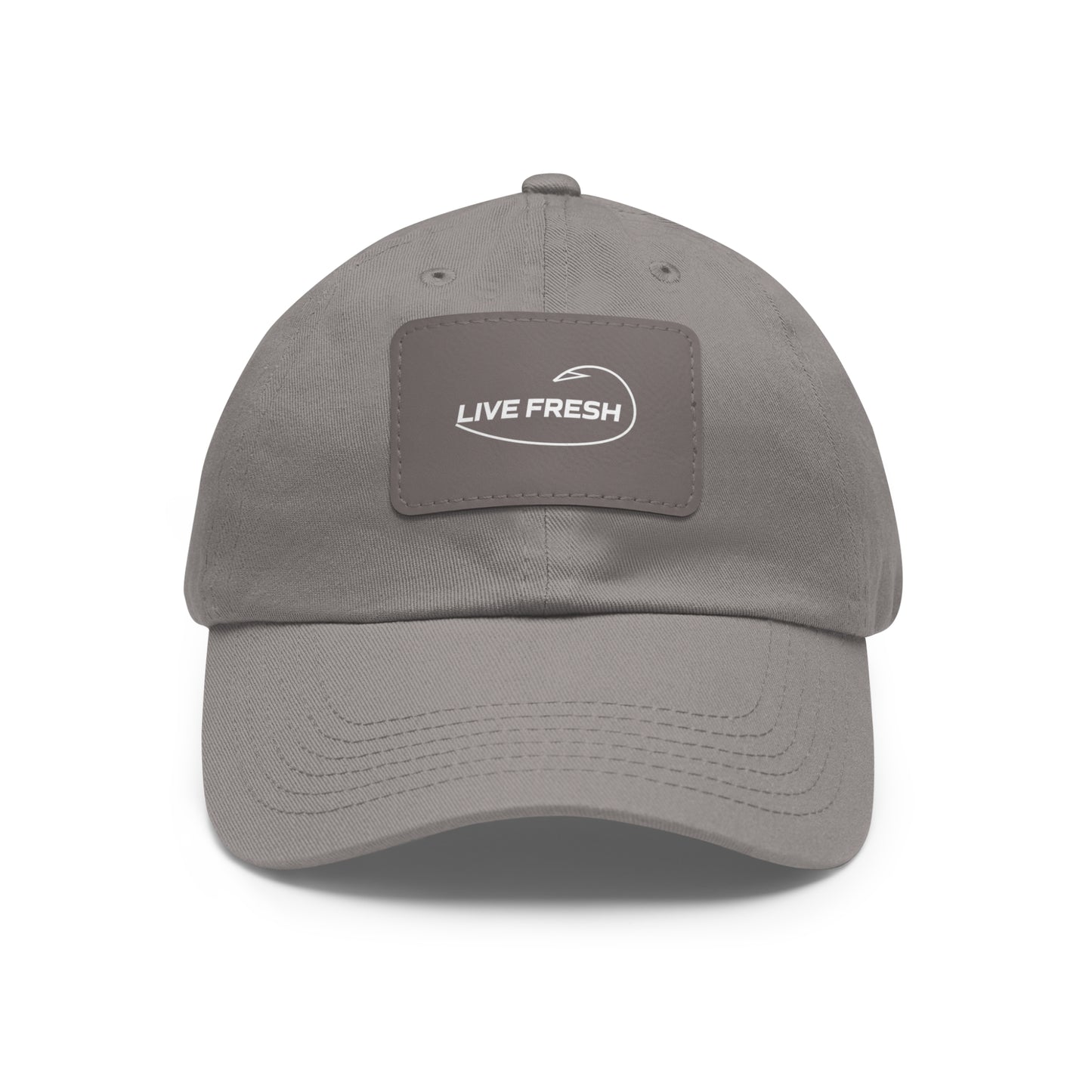 Fresh Coast Fishing Co. LIVE FRESH Hat with Leather Patch (Rectangle)