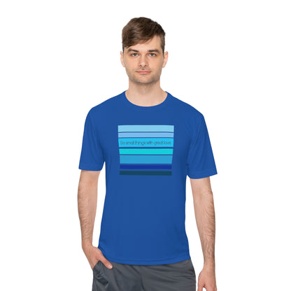 HLC Blue Stripes Unisex Moisture Wicking Tee