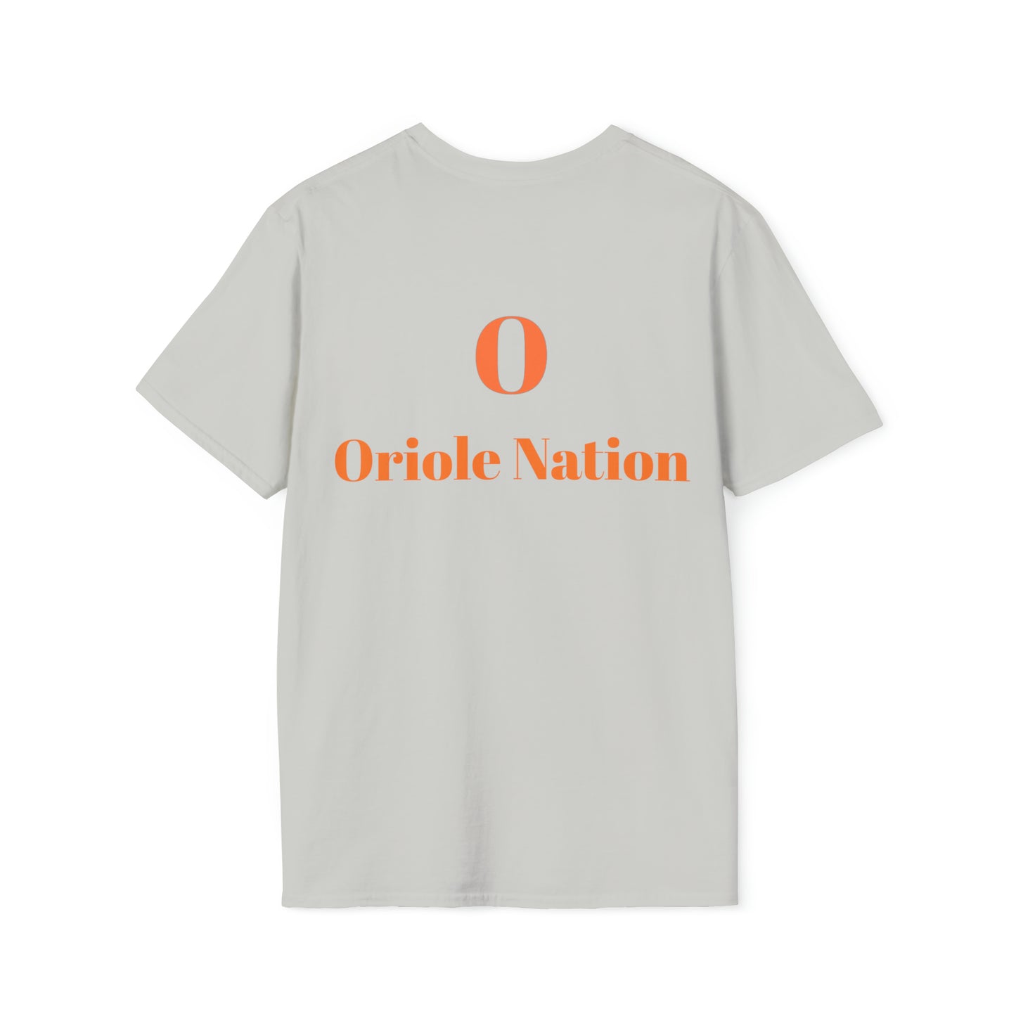 Orioles Fan w/ back Oriole Nation  Unisex Softstyle T-Shirt