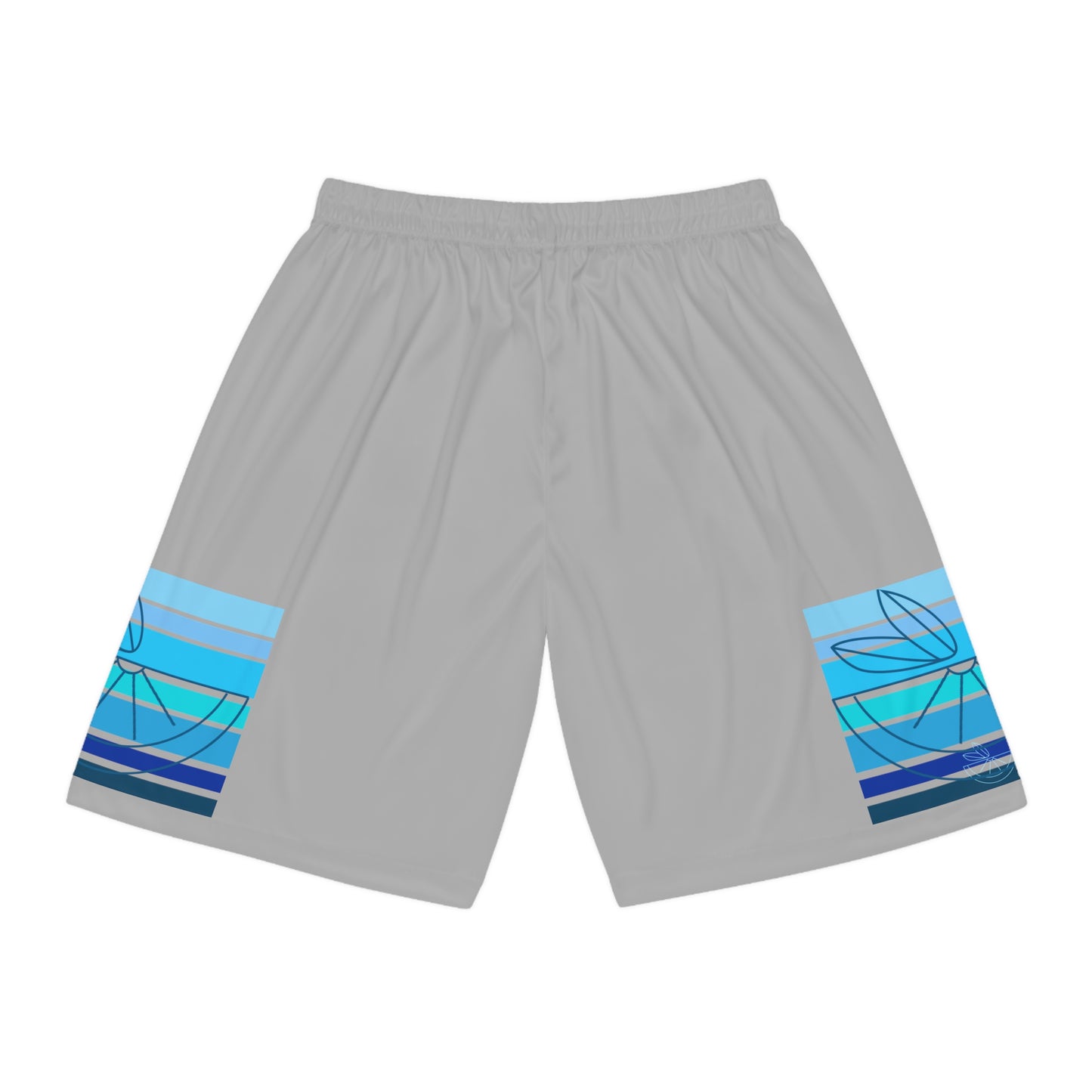 HLC Blue Stripes Basketball Shorts (AOP)