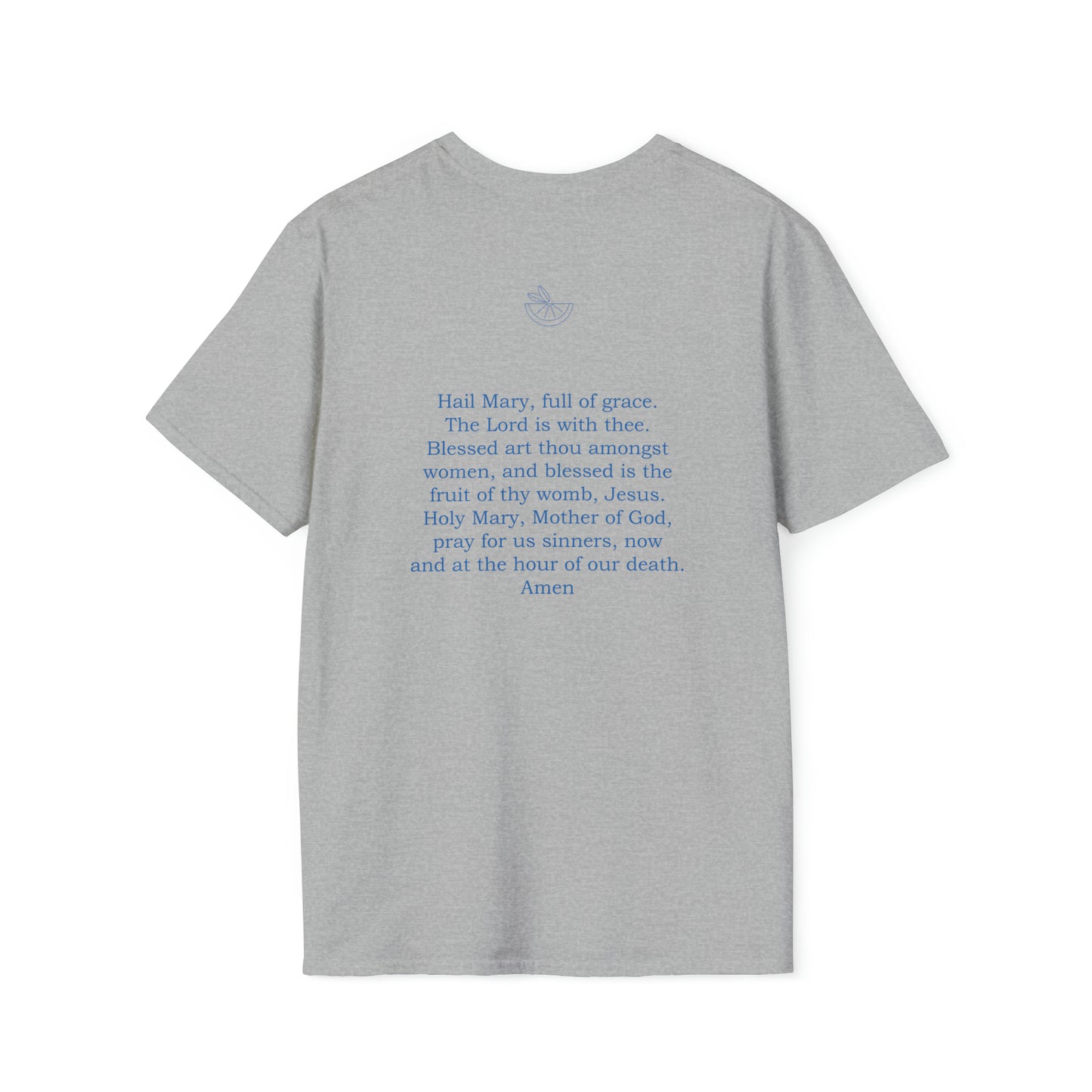 Hail Mary W/ prayer Unisex Softstyle T-Shirt