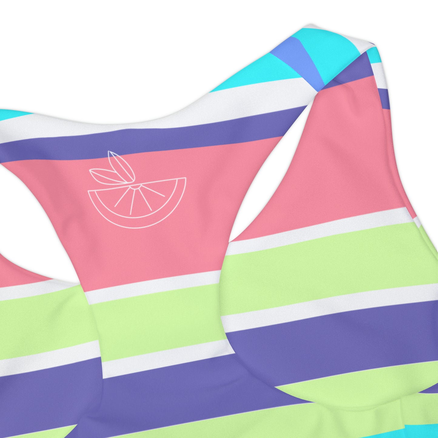 HLC Beachy Stripes Girls Two Piece Swimsuit (AOP)