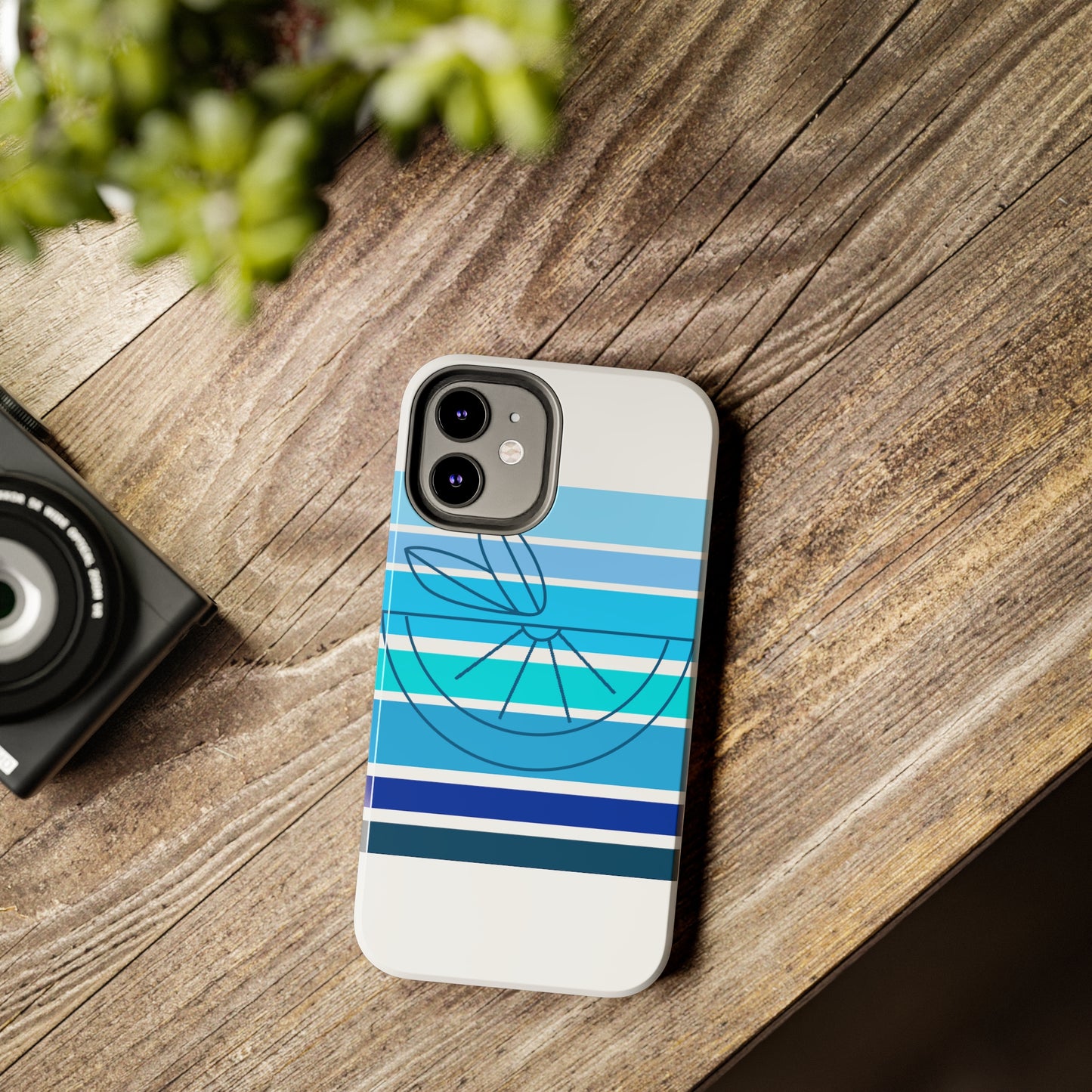 HLC Blue Stripes Tough Phone Cases