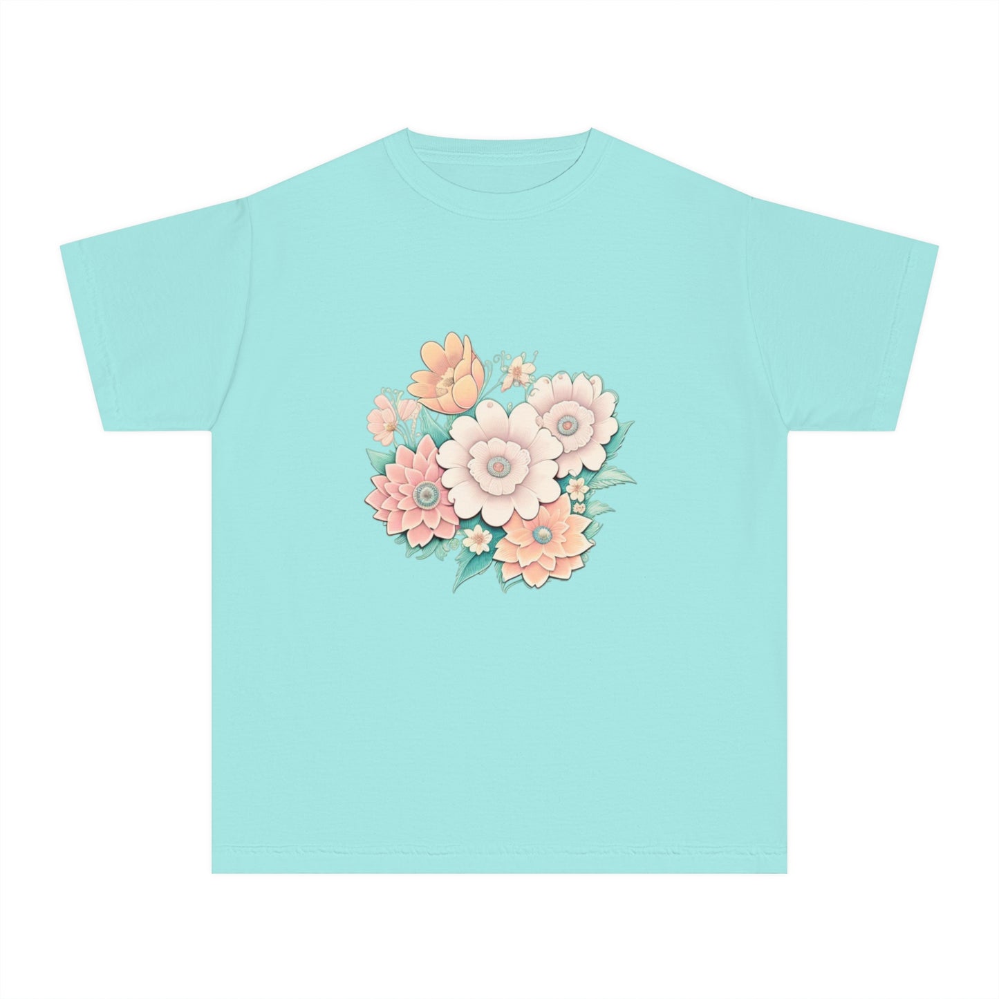 Hail Mary Prayer/Flowers Youth Midweight Tee