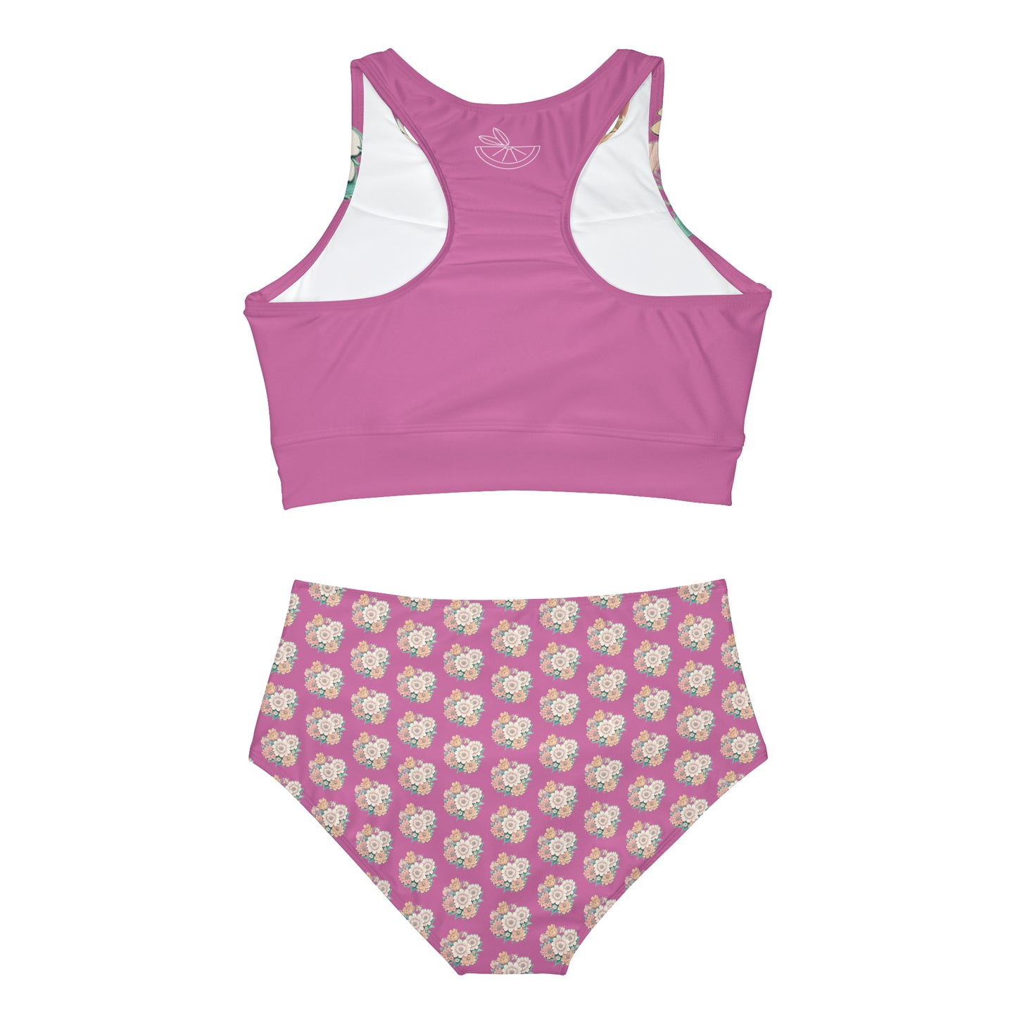 Flowers Sporty Bikini Set (AOP)