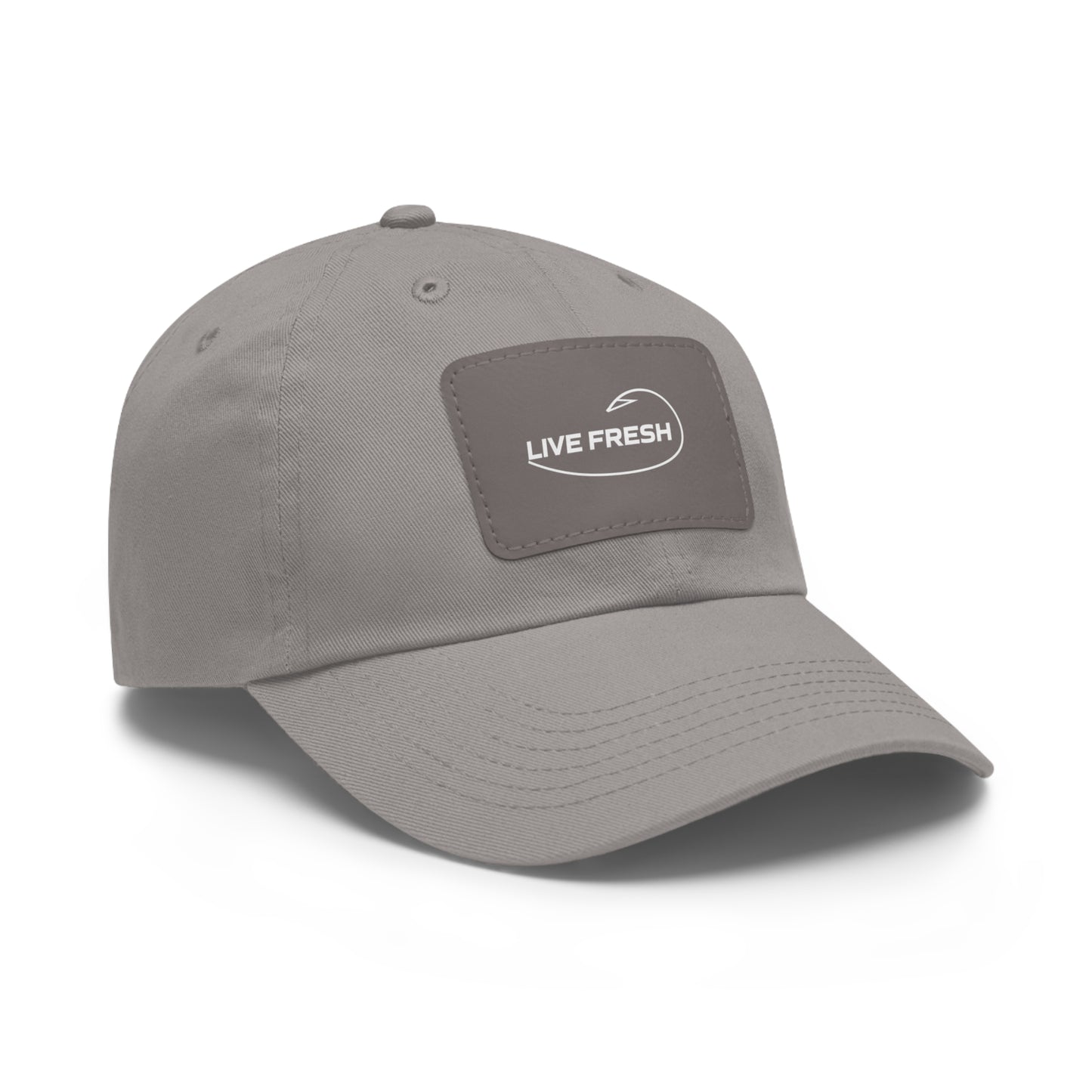 Fresh Coast Fishing Co. LIVE FRESH Hat with Leather Patch (Rectangle)