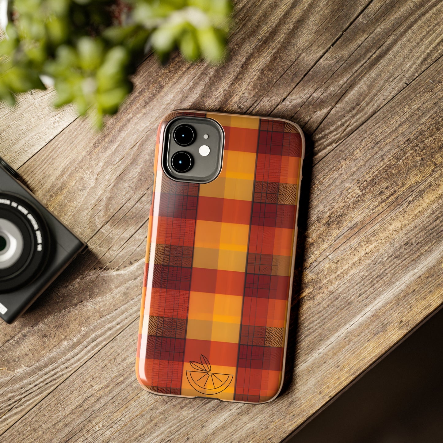 Vintage Fall Plaid HLC Tough Phone Cases