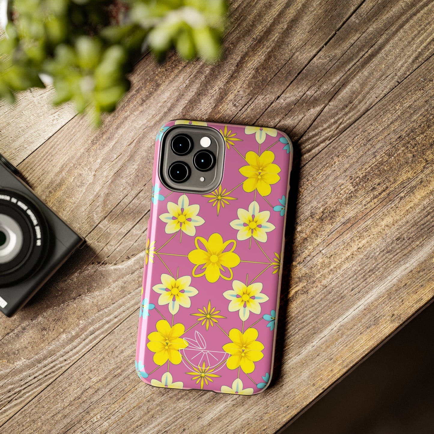 Vintage Yellow Flowers Tough Phone Cases