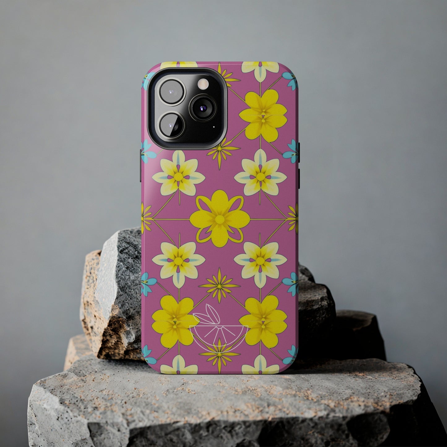 Vintage Yellow Flowers Tough Phone Cases