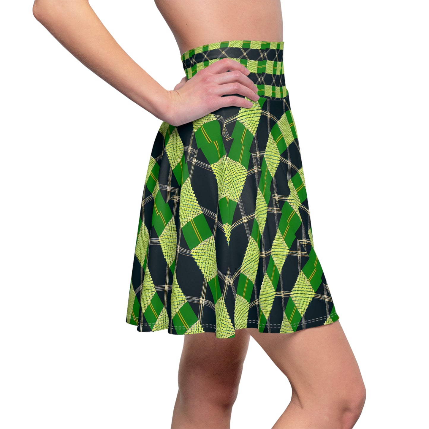 Irish Plaid Skater Skirt (AOP)