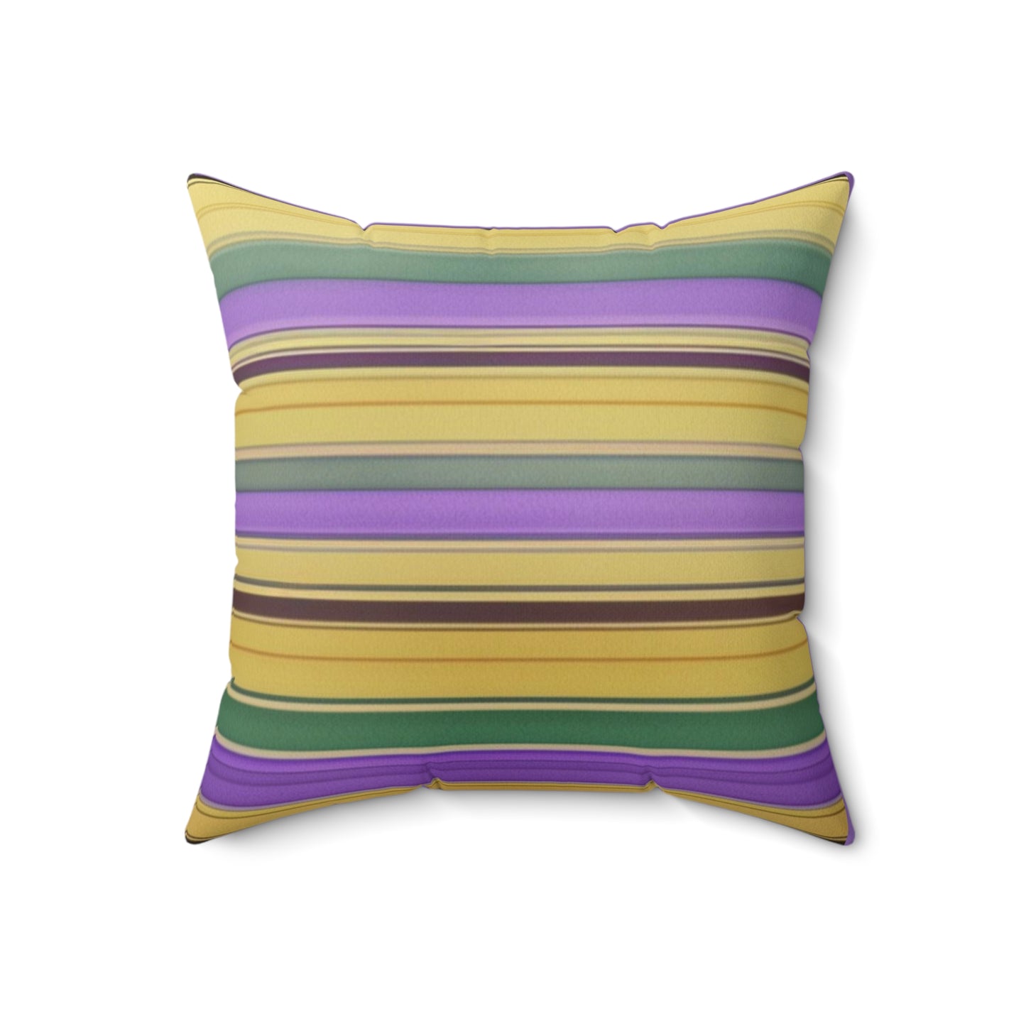 Peace Love PDUB Stripes Spun Polyester Square Pillow