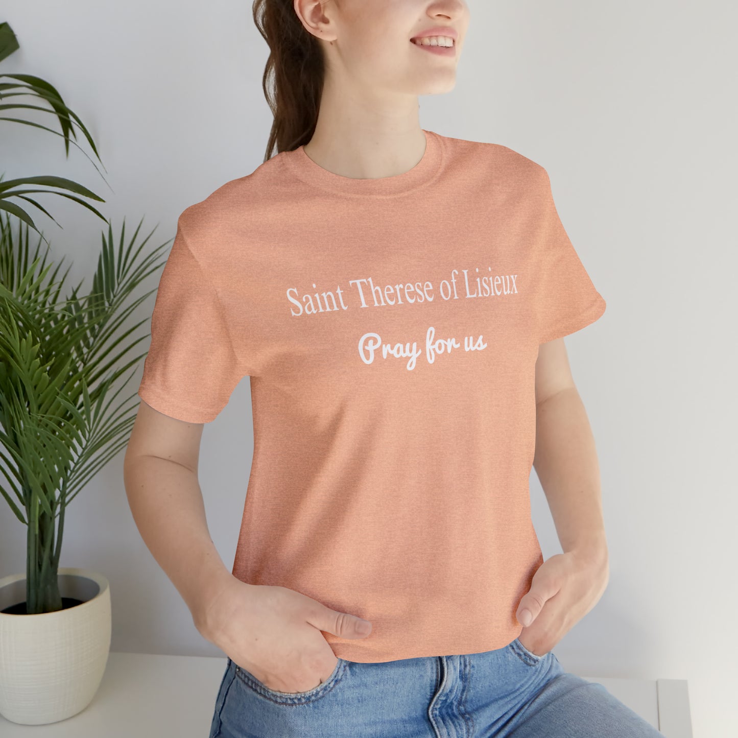 Saint Therese of Lisieux Unisex Jersey Short Sleeve Tee