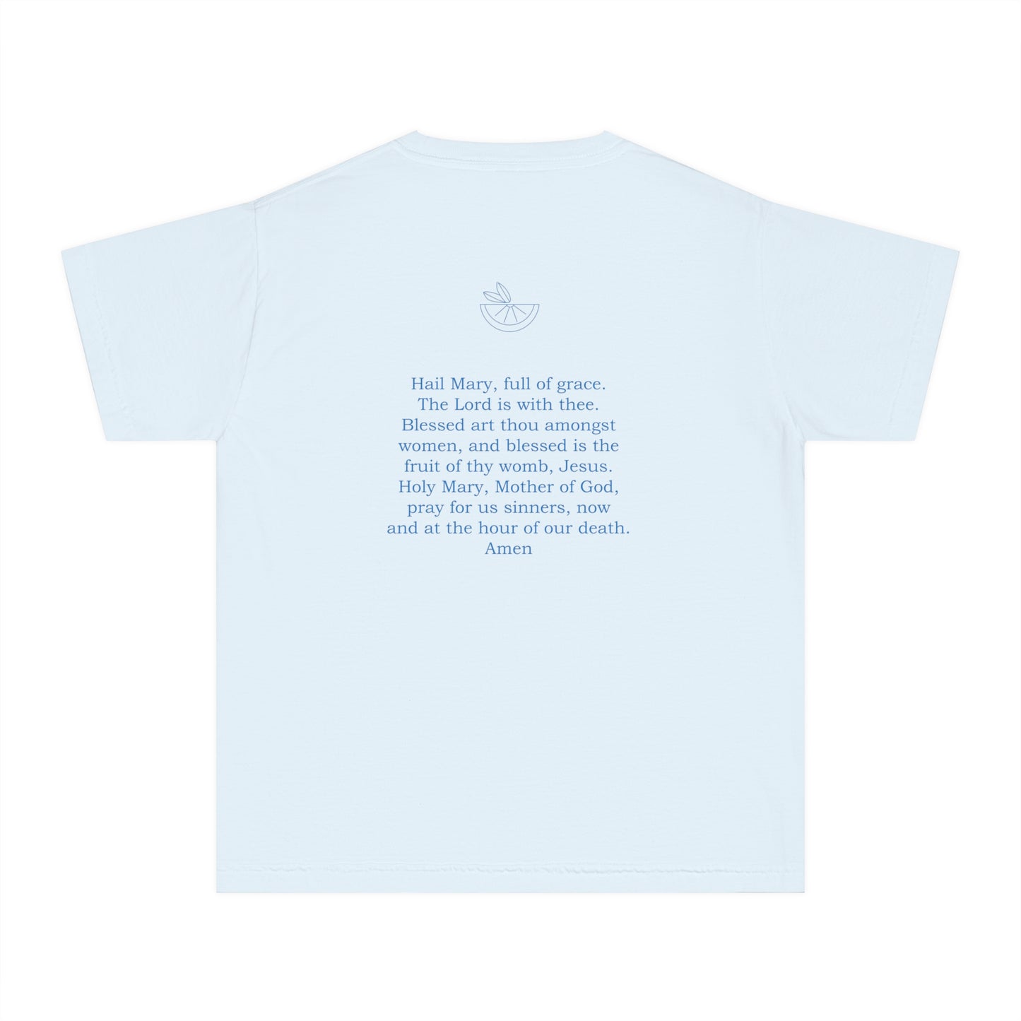 Hail Mary Prayer/Flowers Youth Midweight Tee