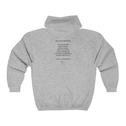 Dear Person Behind Me Unisex Heavy Blend™ Full Zip Hooded Sweatshirt