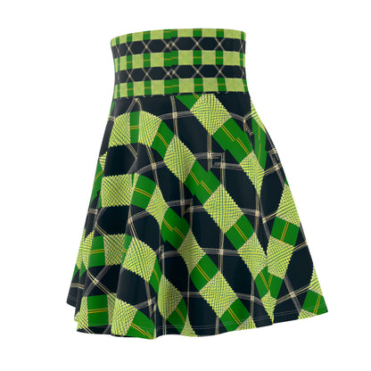 Irish Plaid Skater Skirt (AOP)