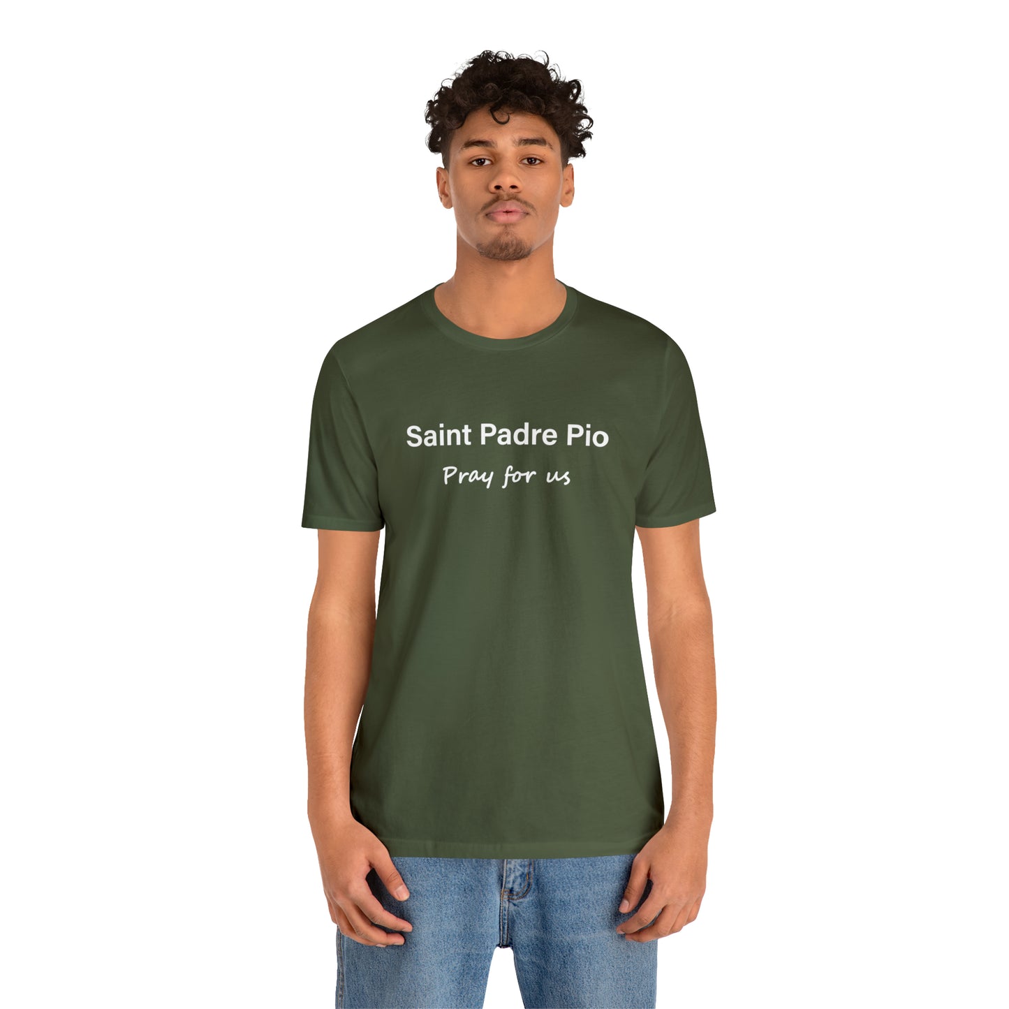 Saint Padre Pio Unisex Jersey Short Sleeve Tee