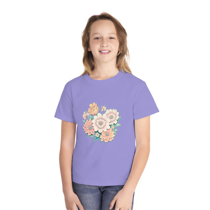 Hail Mary Prayer/Flowers Youth Midweight Tee