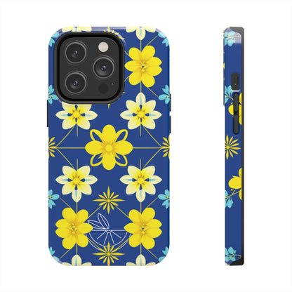 Vintage Yellow Flowers Tough Phone Cases