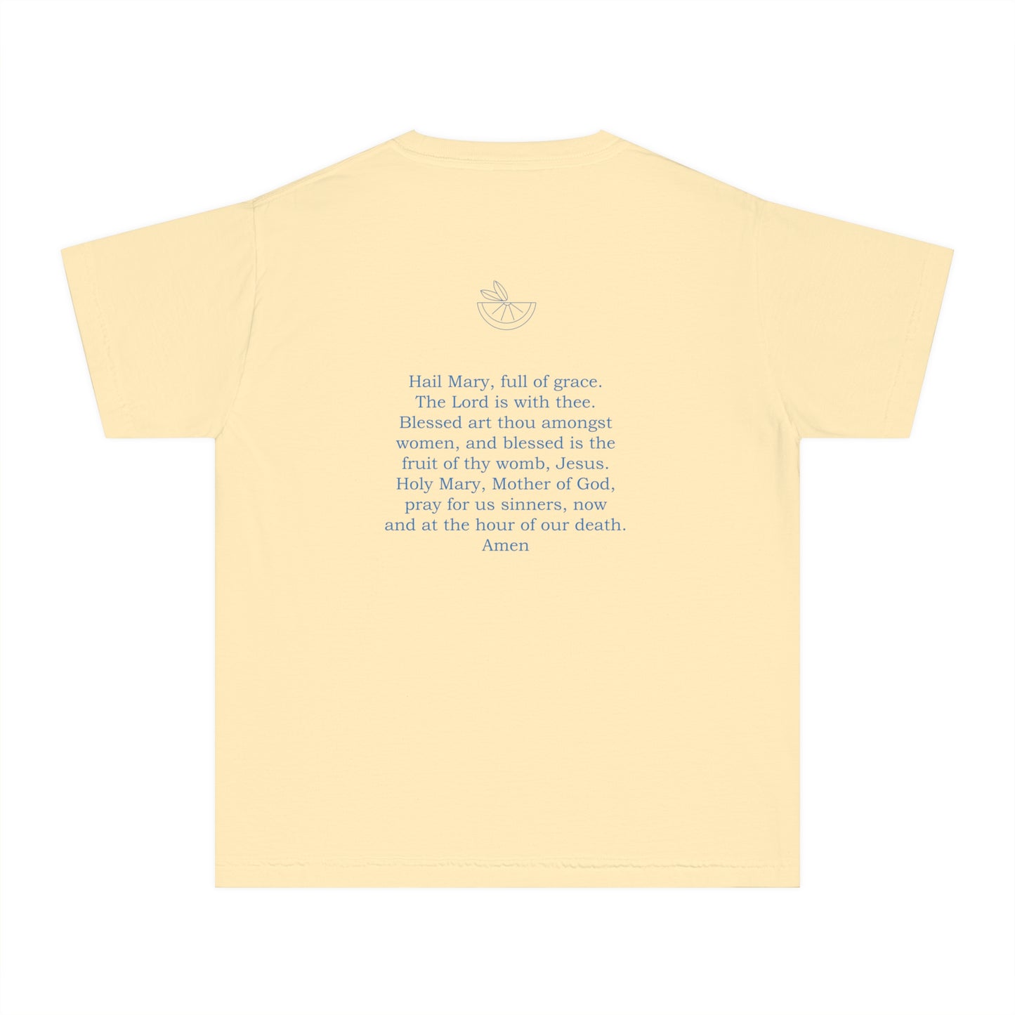 Hail Mary Prayer/Flowers Youth Midweight Tee