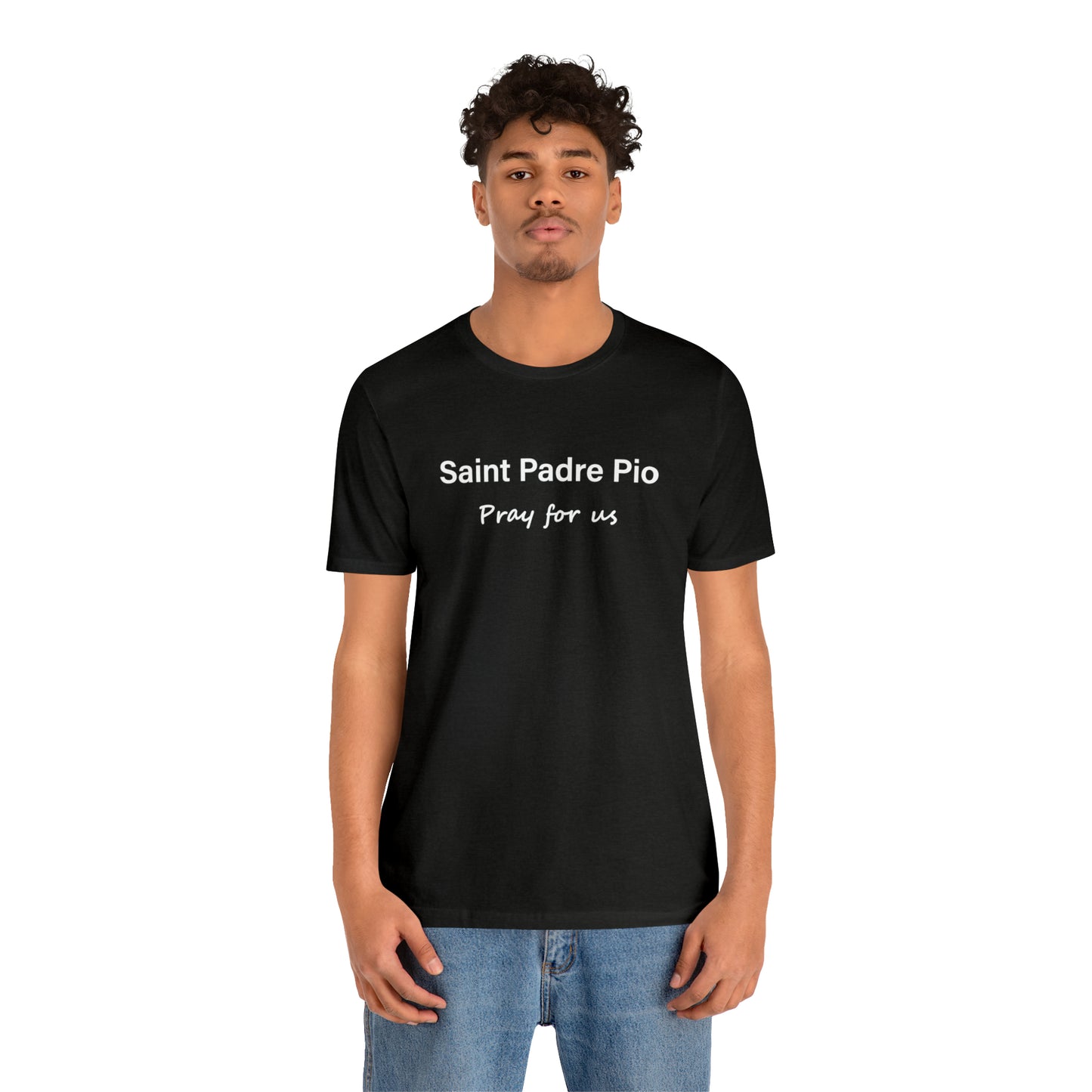 Saint Padre Pio Unisex Jersey Short Sleeve Tee