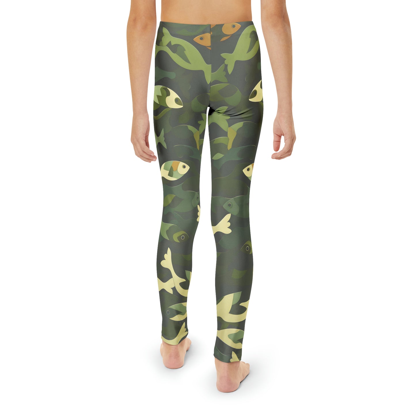 FCF Co. Fish Camo Youth Full-Length Leggings (AOP)