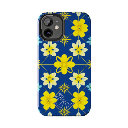 Vintage Yellow Flowers Tough Phone Cases